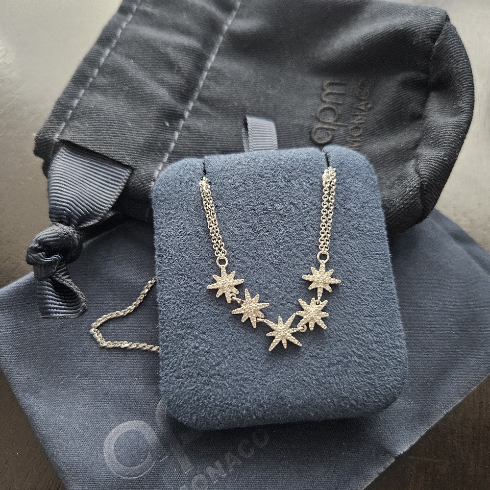 Monaco Silver Star Necklace